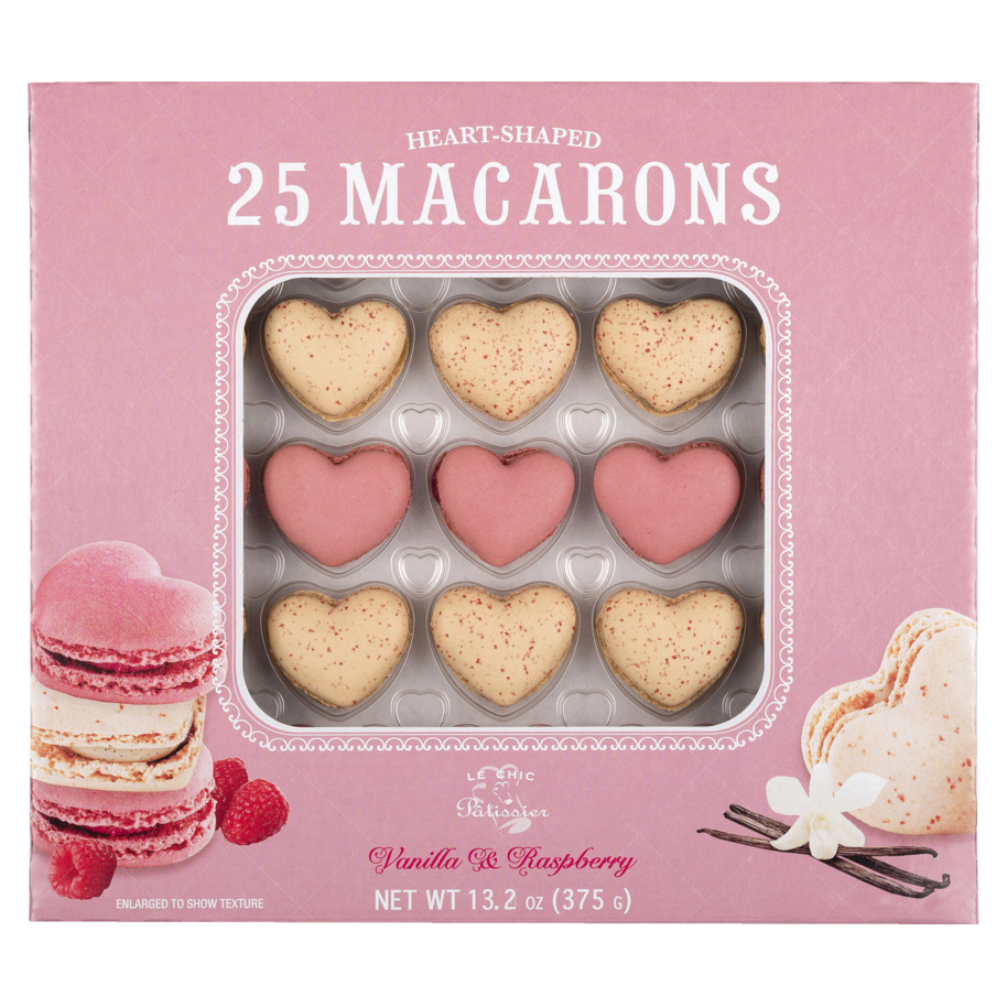 Macarons hartvormig 25 stuks