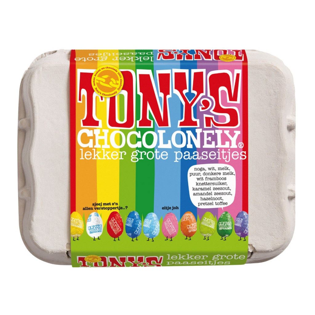 Tony Chocolonely eierdoosje