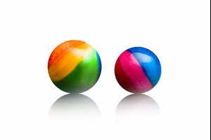 Wijnballen regenboog