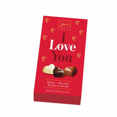I love you doosje met chocolade hartjes