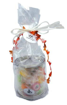 Keuze: Transparant emmertje 125g als geschenk