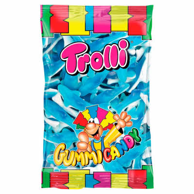 Trolli Haaien gums met schuimsuiker