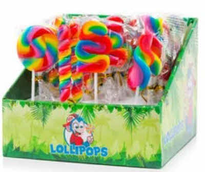 Mini lollipops Assorted Rainbow