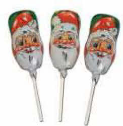 Kerst chocolade lolly's