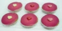 Roze koeken met hartje