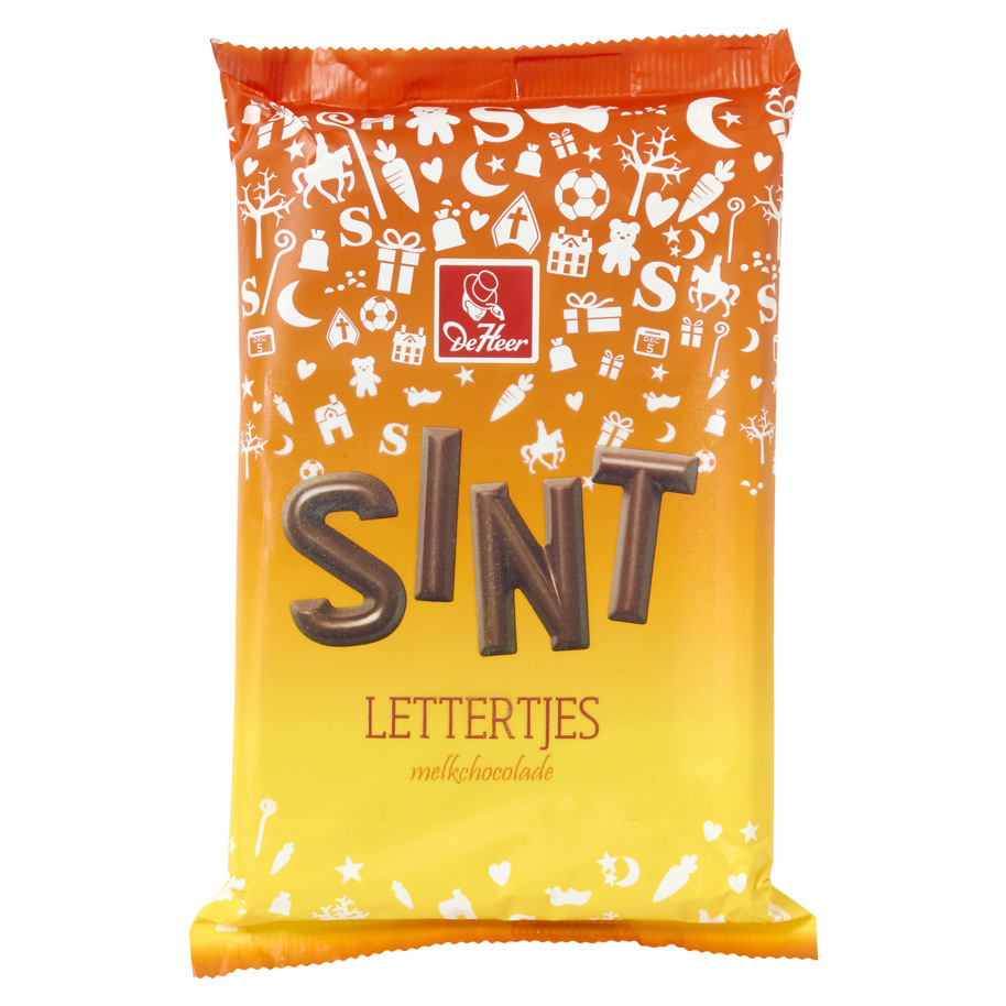 Chocolade mini letters Sint Melk