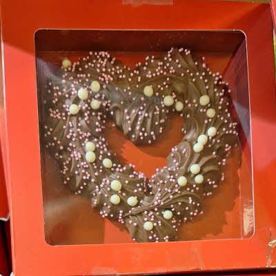 Chocolade hart met Bresillienne