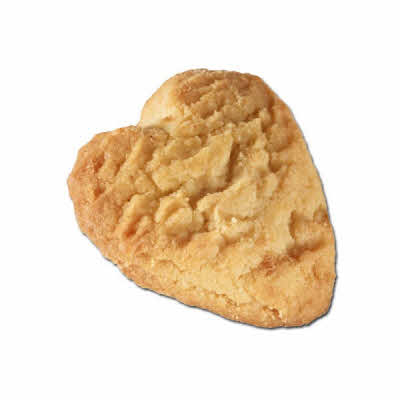 Hartvormige roomboter koekjes