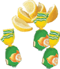 Citroen-Limoen zuurtjes