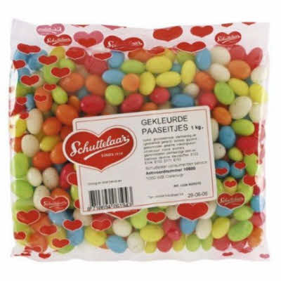 Gekleurde paaseitjes Maxi