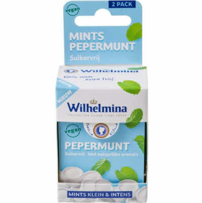 2-pack Wilhelmina pepermunt suikervrij