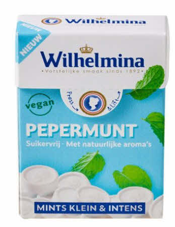 Wilhelmina pepermunt suikervrij