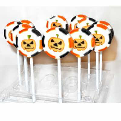 Halloween Rocks lolly pompoen