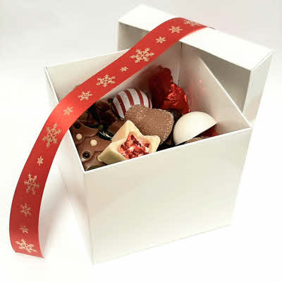 Kerstchocolade assorti in bonbondoosje