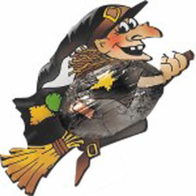 Chocolade in vorm heks verpakt