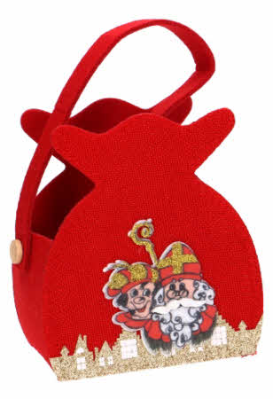 Geschenktasje vilt Sint&Piet zak