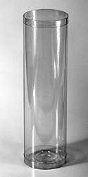 Koker transparant 5x15 cm