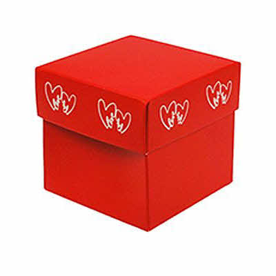 Cube box Double Hearts