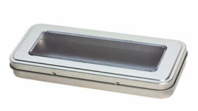 Pennenblikje Silver Plain met venster