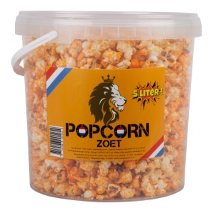 Oranje popcorn 5 liter/400 gram